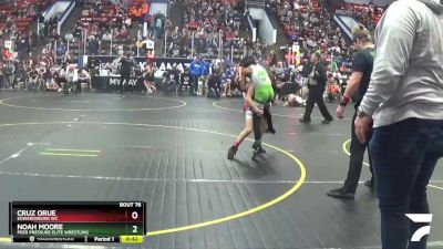 78 lbs Cons. Round 4 - Cruz Orue, Edwardsburg WC vs Noah Moore, Peer Pressure Elite Wrestling