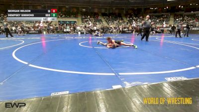 94 lbs Consi Of 8 #1 - Morgan Nelson, Grapple Academy vs Dempsey Simmons, Rough Riders Wrestling