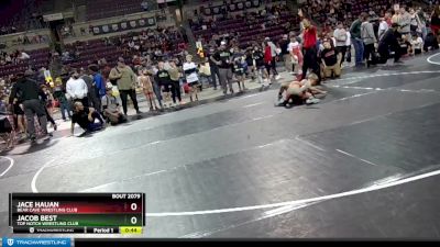 77 lbs Quarterfinal - Jace Hauan, Bear Cave Wrestling Club vs Jacob Best, Top Notch Wrestling Club