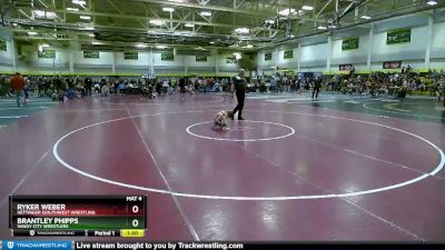 60 lbs Cons. Round 2 - Brantley Phipps, Windy City Wrestlers vs Ryker Weber, Hettinger (southwest Wrestling