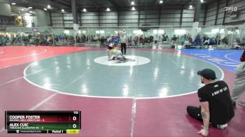 113 lbs Round 3 (4 Team) - Cooper Foster, RALEIGH AREA WRESTLING vs Alex Cuic, THRACIAN GLADIATOR WC