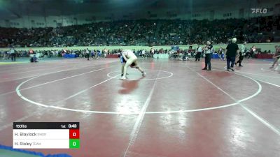 150 lbs Consi Of 64 #2 - Hayden Blaylock, Southmoore SaberCats Wrestling vs Hunter Risley, Team Choctaw