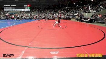 55 lbs Round Of 64 - Dominic Flores, Cory Clark Wrestling vs Easton Quick, Victory