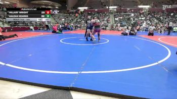 185 lbs Round 2 - Hillary Wright, Searcy Youth Wrestling vs Kaleah Kearns, Saints Wrestling Club