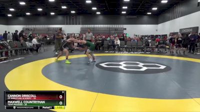 129 lbs 2nd Wrestleback (8 Team) - Cannon Driscoll, CP Wrestling Academy vs Maxwell Countryman, Team Missouri