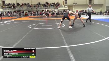 184 lbs Champ. Round 2 - Gavin Layman, Ohio Northern vs Nick Chaddock, Mount Union