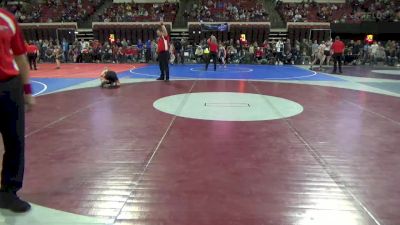 73 lbs Cons. Round 5 - Abel Haugen, Williston Coyotes vs Conner Morris, Hardin Wrestling Club