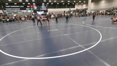 120 lbs Semis - Rudy Rodriguez Loya, GI Grapplers vs Kaison Schreier, MO West Championship Wrestling Club