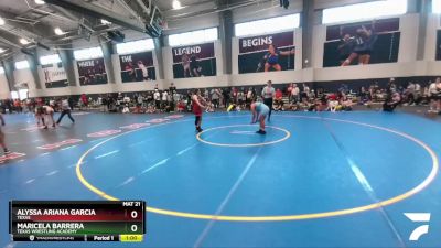 138 lbs Cons. Semi - Alyssa Ariana Garcia, Texas vs Maricela Barrera, Texas Wrestling Academy