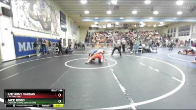 175 lbs Champ. Round 2 - Jack Riggs, Calvary Chapel (Santa Ana) vs Anthony Vargas, Central East