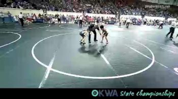 60 lbs Round Of 32 - Billy Dixon, El Reno Little League Wrestling vs Leelyn Gibson, Wolfpak Wrestling