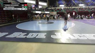 126 lbs Consi Of 8 #2 - Thomas Hutchinson, Rock Hill vs Will Edwards, River Bluff