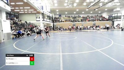 141 lbs 3rd Place - Briar Priest, Pittsburgh vs Sergio Lemley, Michigan