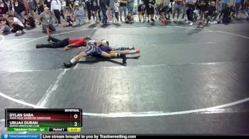 102 lbs Semifinal - Dylan Saba, Pikes Peak Warriors Wrestling vs Urijah Duran, Duran Wrestling Club