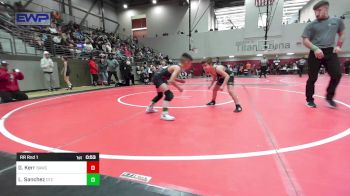 61 lbs Rr Rnd 1 - Gannon Kerr, Broken Arrow Wrestling Club vs Leon Sanchez, Owasso Takedown Club