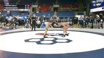 132 lbs Cons. Sub-rd Of 16 - Vincent Anello, New Jersey vs Graydon Martin, Virginia