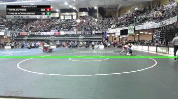 110 lbs Champ. Round 1 - Kyra Sowers, Oberlin-Decatur Community HS vs Taylee Poppelreiter, St. Marys HS