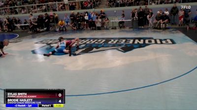 92 lbs Quarterfinal - Brodie Haslett, Chugach Eagles Wrestling Club vs Sylas Smith, Pioneer Grappling Academy