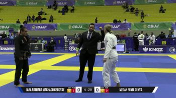 Megan Renee Denys vs Iara Nathara Machado Grudysz 2025 Brasileiro Jiu-Jitsu IBJJF