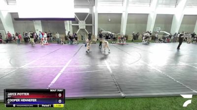 67 lbs Cons. Round 2 - Jayce Potter, WY vs Cooper Hennefer, ID