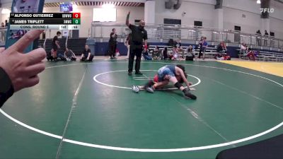 98 lbs Cons. Round 5 - Alfonso Gutierrez, Gracie Barra Westchase Wrestling Club vs James Triplett, 3rd Monkey Wrestling Club