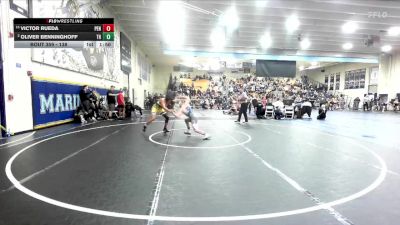 138 lbs Champ. Round 3 - Victor Rueda, Peninsula vs Oliver Benninghoff, Trabuco Hills