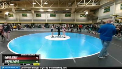 100 lbs Cons. Round 3 - Sydney Huber, MATPAC Wrestling - ND vs Averie Brehm, Rapid City Extreme