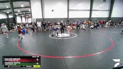 130 lbs Round 3 - Kailynn Brown, Elma Wrestling Club vs Madison Watts, Toro World Club