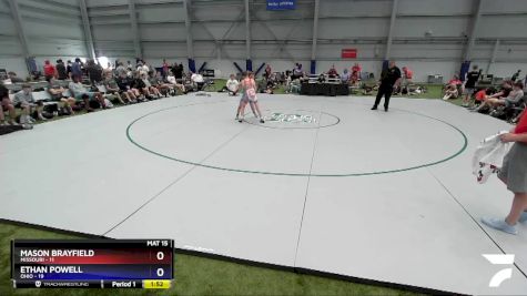 100 lbs Placement Matches (16 Team) - Mason Brayfield, Missouri vs Ethan Powell, Ohio