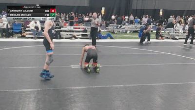106 lbs Champ. Rd Of 16 - Declan Mohler, 3F Wrestling vs Anthony Gilbert, Bear Cave