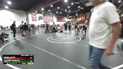 175 lbs Cons. Round 2 - Daniel Nafeh, Beverly Hills vs Matthew Shabaan, Santa Fe