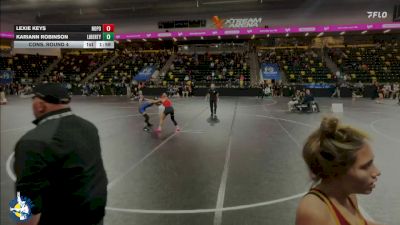110 lbs Cons. Round 4 - Kariann Robinson, Liberty vs Lexie Keys, North Polk