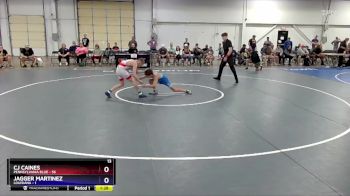 110 lbs Quarterfinals (8 Team) - CJ Caines, Pennsylvania Blue vs Jagger Martinez, Louisiana