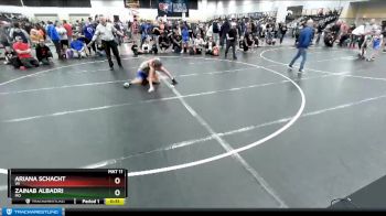 84-92 lbs Quarterfinal - Ariana Schacht, WI vs Zainab Albadri, MO