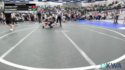 98 lbs Rr Rnd 2 - Julianna Poff, Harrah Little League Wrestling vs Ella Kennedy, Cowboy Wrestling Club