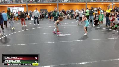 60 lbs Champ. Round 1 - Myles Brock, Summerville Takedown Club vs Andres Laurido, Reverence Wrestling Club