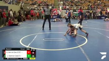 65 lbs Round 4 - Jax Damron (se2/3), Chesapeake Youth Wrestling vs Audas Herron (sw 2/2), Triad