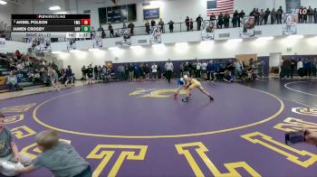 77 lbs Quarterfinal - Jamen Crosby, Lovell Middle School vs Aksel Polson, Thermopolis