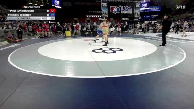 285 lbs Quarters - Preston Krueger, WI vs Preston Wagner, NE