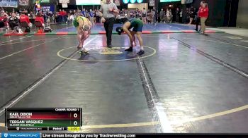 AA - 132 lbs Champ. Round 1 - Teegan Vasquez, Glacier (Kalispell) vs Kael Dixon, Great Falls CMR