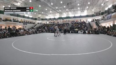 285 lbs Semis & 3rd Wb (16 Team) - Nicholas Stephens, Walnut Grove vs Manny Brown, Cambridge