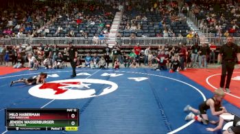 45 lbs 5th Place Match - Jensen Wasserburger, CWC Thunder vs Milo Haberman, Peak Wrestling