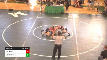 132 lbs Consolation - Zack O'Neil, Bridgewater-Raynham vs Dylan Barker, Tollgate