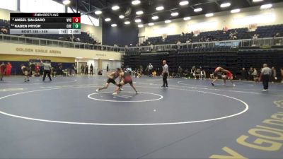 149 lbs Cons. Semi - Kaden Pryor, Cuesta College vs Angel Salgado, Victor Valley College