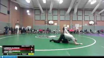 115 lbs Champ. Round 1 - Leah Wellenbrock, Everett (Girls) vs Lafediya Eldridge, Tahoma (Girls)