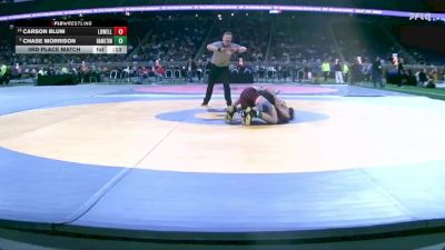 D2-126 lbs 3rd Place Match - Chase Morrison, Hamilton vs Carson Blum, Lowell