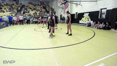 117 lbs Quarterfinal - Pippa McCall, Fort Gibson vs Tayen James, Jay Junior High