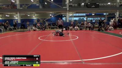 80 lbs Round 1 (16 Team) - Jace Largent, Indiana Outlaws vs John Reed Christman, All American