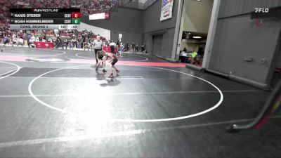 95 lbs Cons. Round 2 - Noah Hummelmeier, AF Green Demons vs Kaius Steber, Hortonville