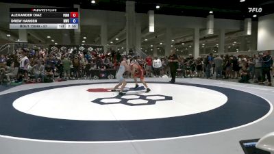 57 lbs Champ. Round 1 - Alexander Diaz, Pennsylvania vs Drew Hansen, Michigan Wrestling Club